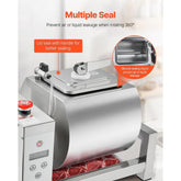 Vacuum Meat Tumbler Marinator Machine 10L for Chicken Steak Fish Stainless Steel